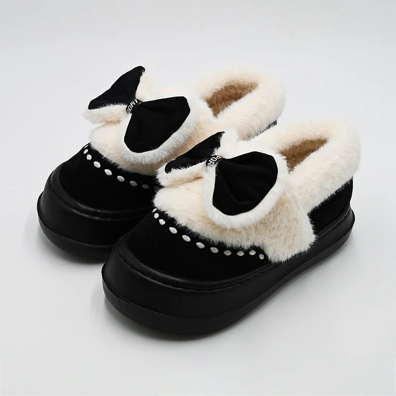 Zapatillas de algodón Bowknot