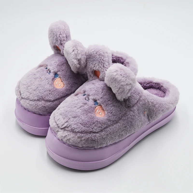 Zapatillas de algodón de conejito