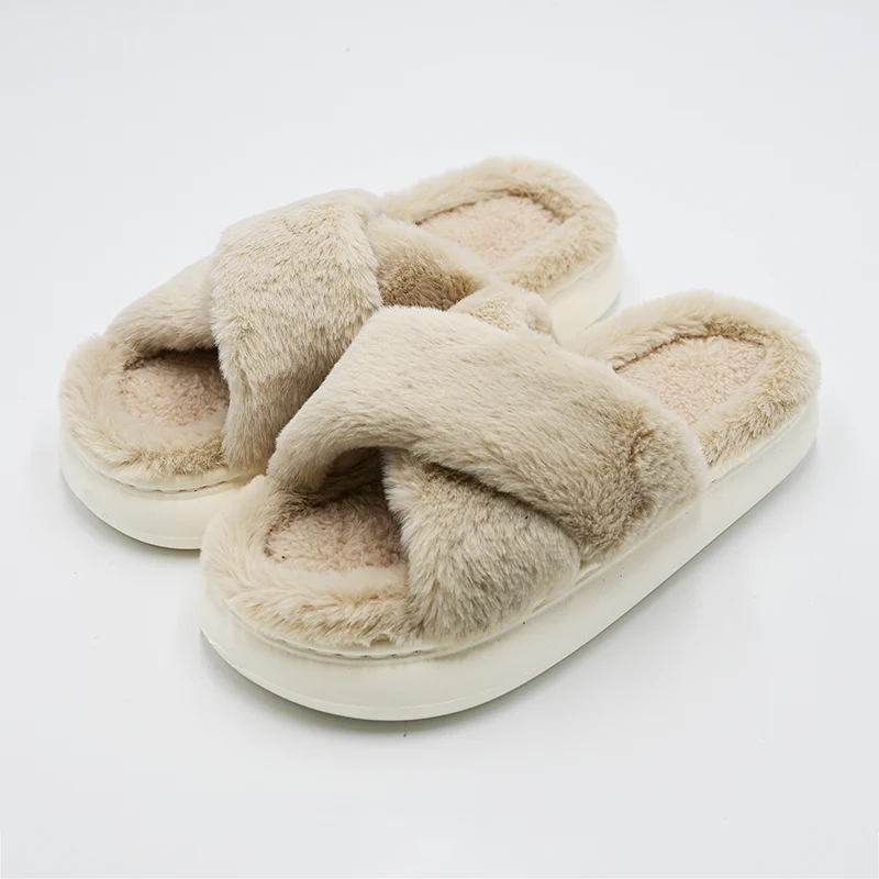 Zapatillas de algodón de corte transversal