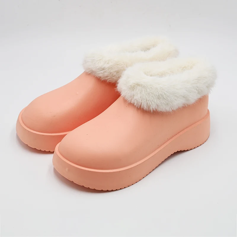 Botas de nieve de cuello de piel
